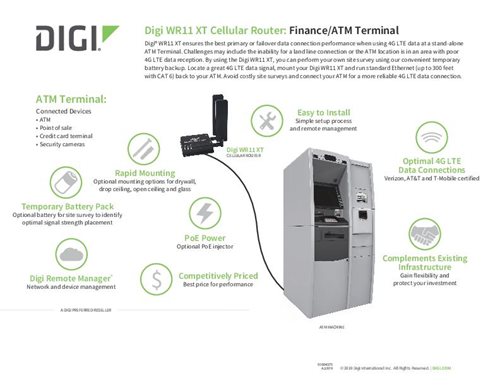 Digi WR11 XT ATM Terminal Industry Flyer